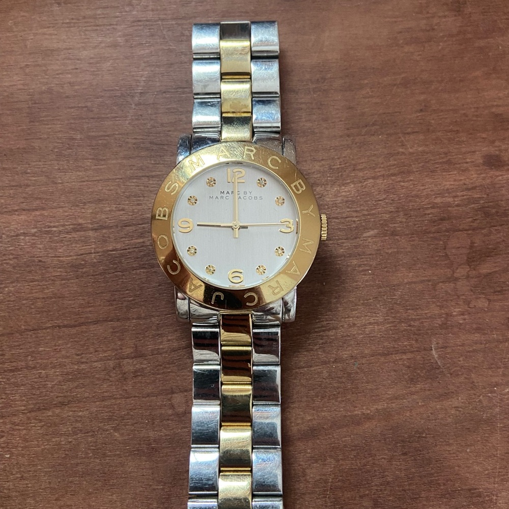 Marc Jacobs Two-Tone Gold and Silver Watch